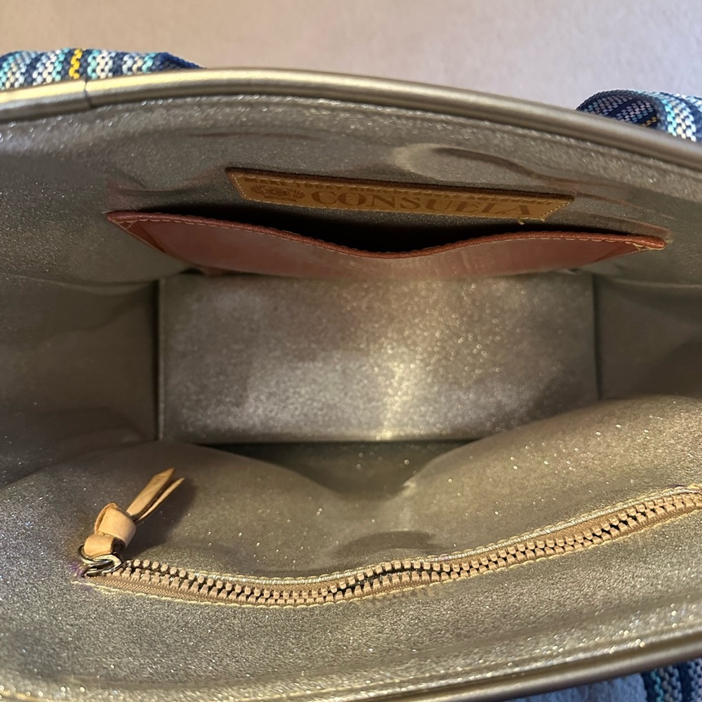 Consuela Pink and Blue Gradient Tote - Picture 14 of 15